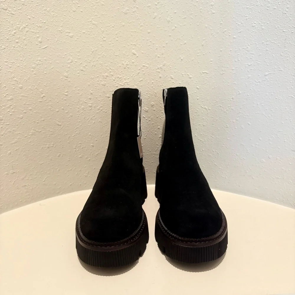 Dolce Vita Emmet Women’s Suede Black Ankle Boots Size 10 NWT